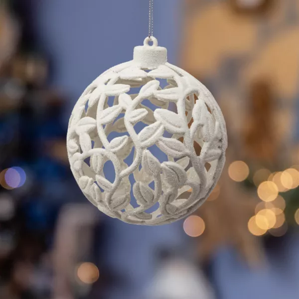 Pallina di Natale (D100 mm) Bianco