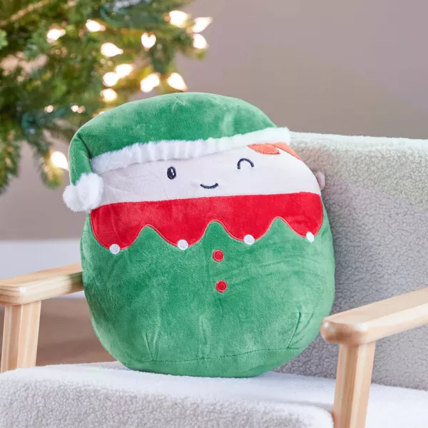 Peluche (H32 cm) Folletto di Natale Allegro Verde