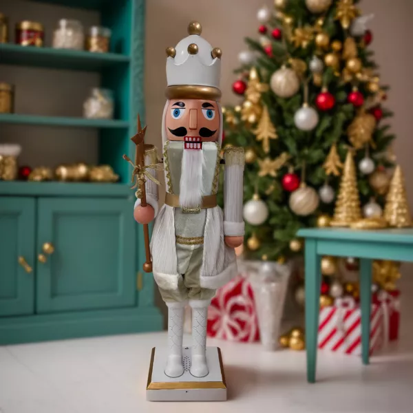 Musicista Schiaccianoci (H160 cm) musicale e animato Pavel Bianco