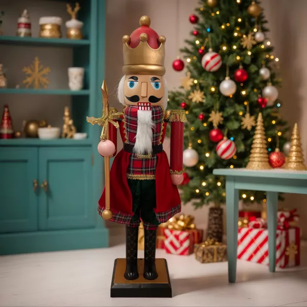 Musicien Casse-noisette (H160 cm) musical et animé Pavel Rouge