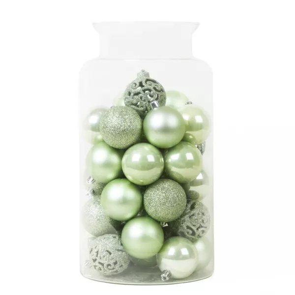 Sæt med 35 julekugler (D60 mm) Aravis mix Matcha Grøn