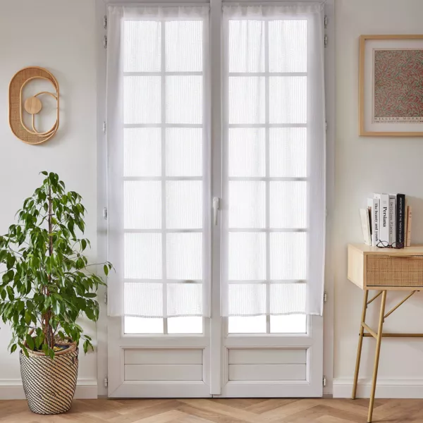 Par de cortinas con trabillas (60 x 160 cm) Arthur Blanco