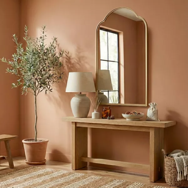 Grand miroir mural (150 cm) Vegas Or