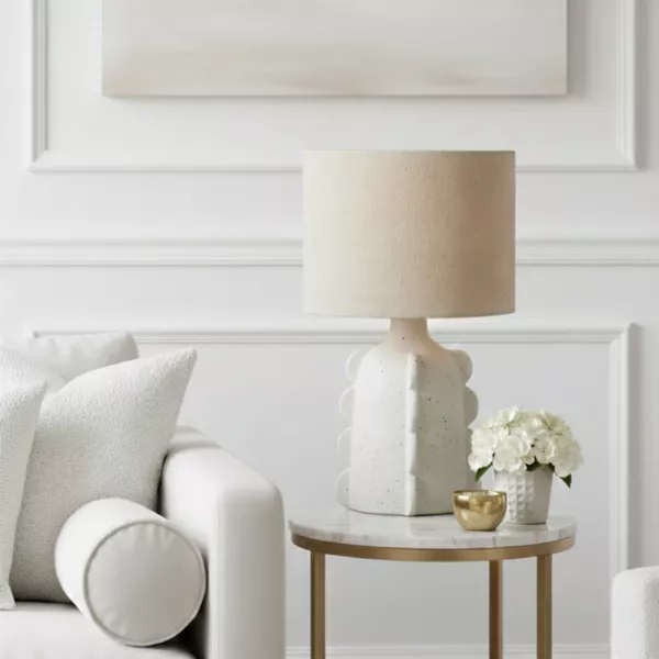 Tischlampe aus Keramik Orecchio Wei�