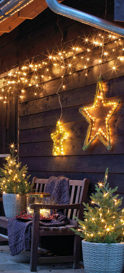 Aedcbaide Luces de Navidad con 3 Modos de luz IP44 Luces de decoración navideñas a Prueba de Agua Luces de árbol de Navidad con 6 Estilos Luces de Cadena Luz Colgante de 