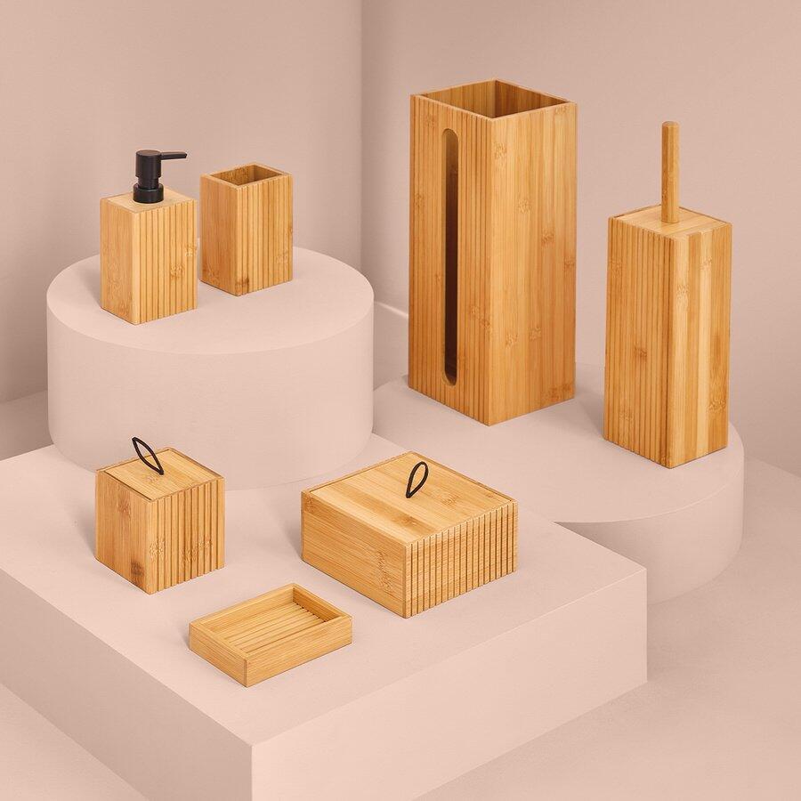 Brosse WC Bambou précieux - Déco salle de bain - Eminza