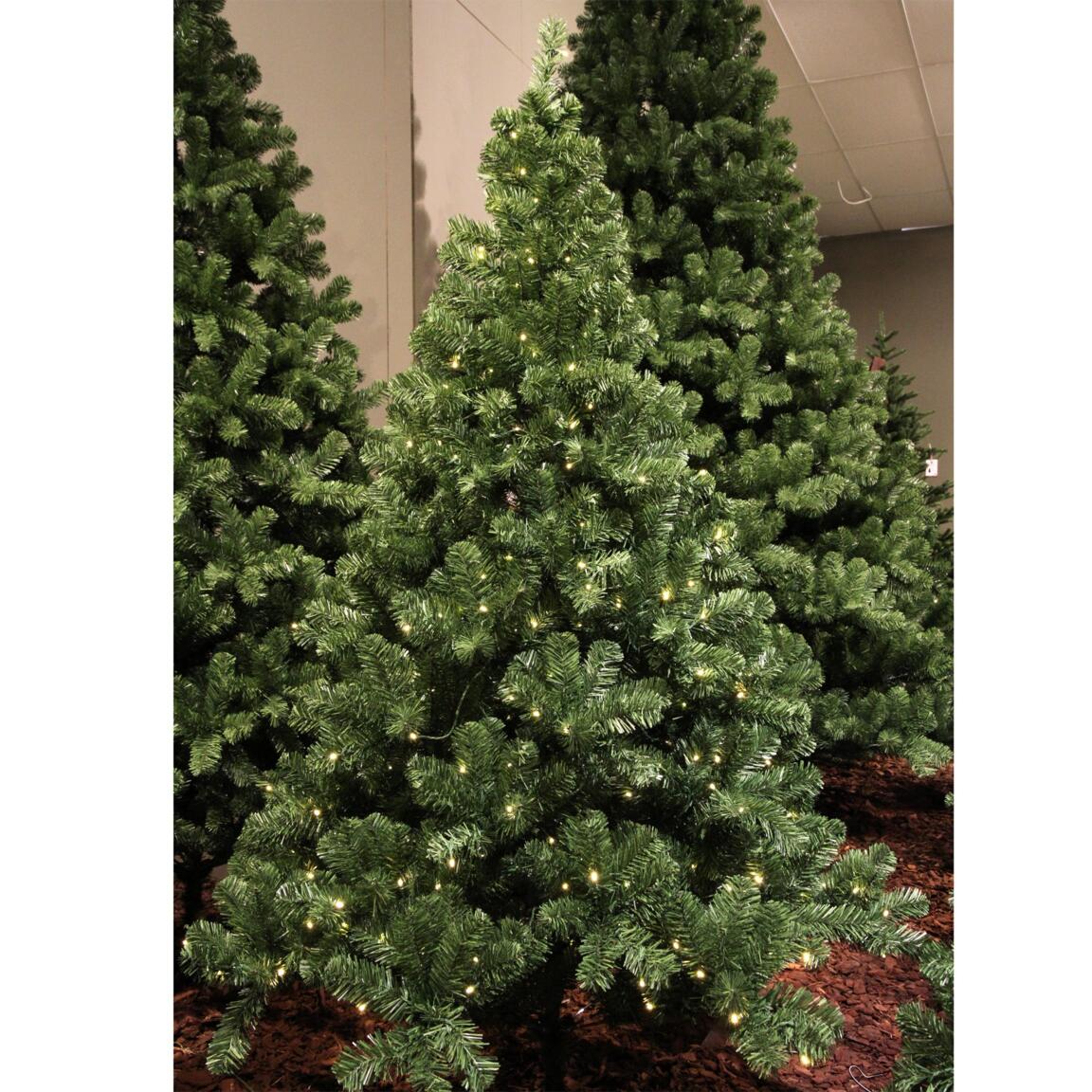 Albero di Natale artificiale illuminato Royal Alt. 240 cm Verde