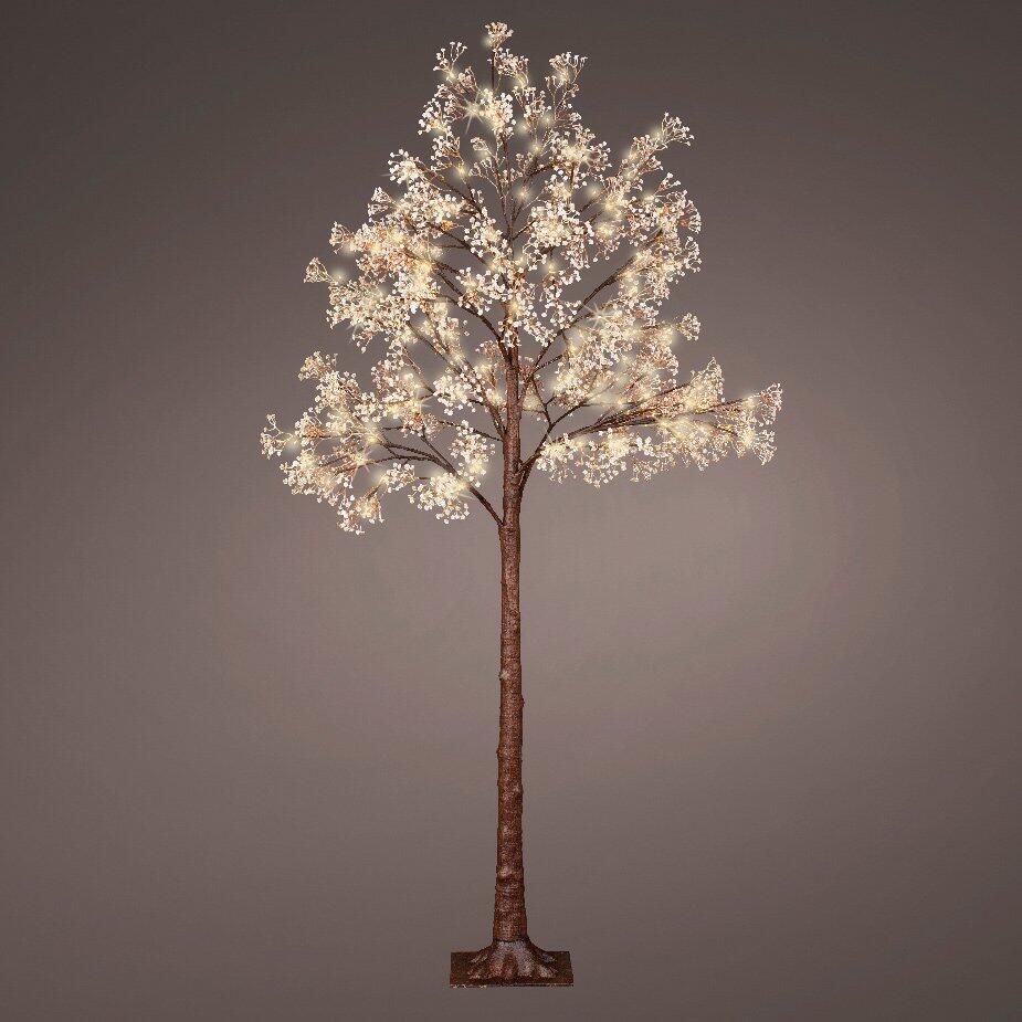 Arbre lumineux Melvyn grand format H210 cm Blanc chaud - Sapin et arbre  artificiel - Eminza