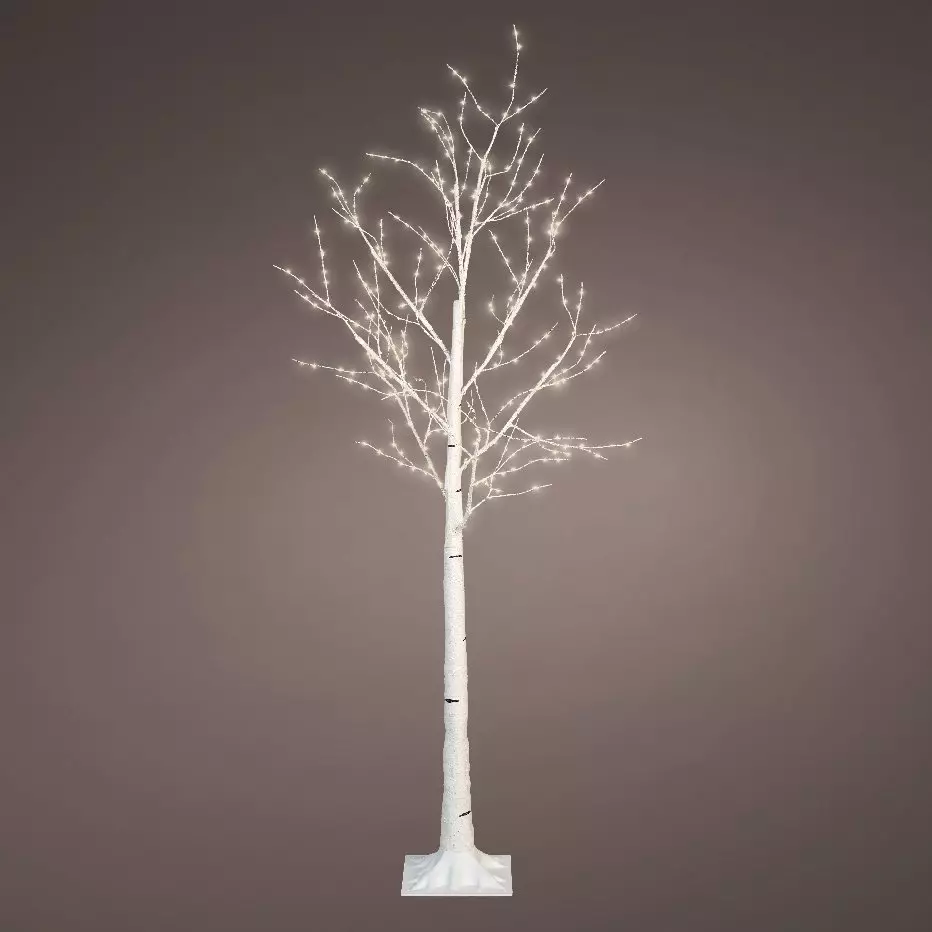 Arbre De Bouleau Lumineux Avec 144 LED Blanc Chaud, USB Arbre Lumineux Interieur Ajustable Sapin Lumineux De Brindilles Fonctionne Avec Des Piles Arbre LED Pour Décoration Intérieure Noël Fête Pâques