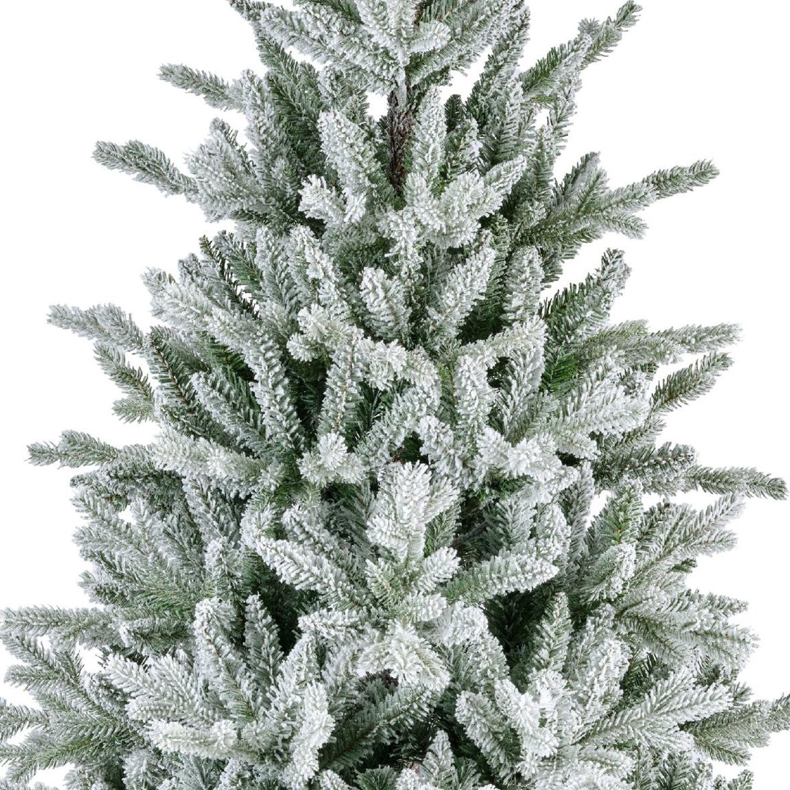 Albero di Natale artificiale Allix Alt. 210 cm Verde innevato