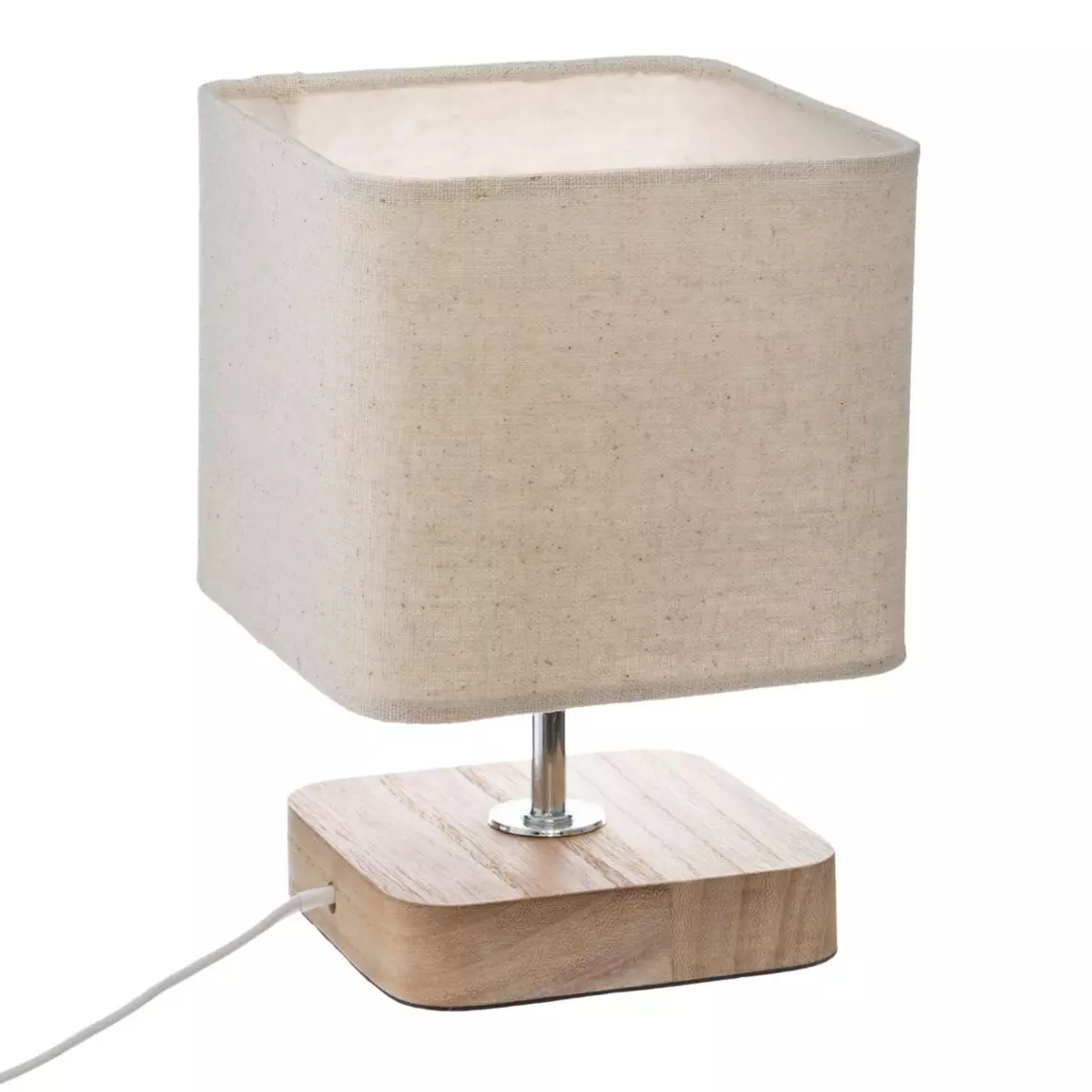 Lampe à poser bois (H21 cm) Toxey Ivoire