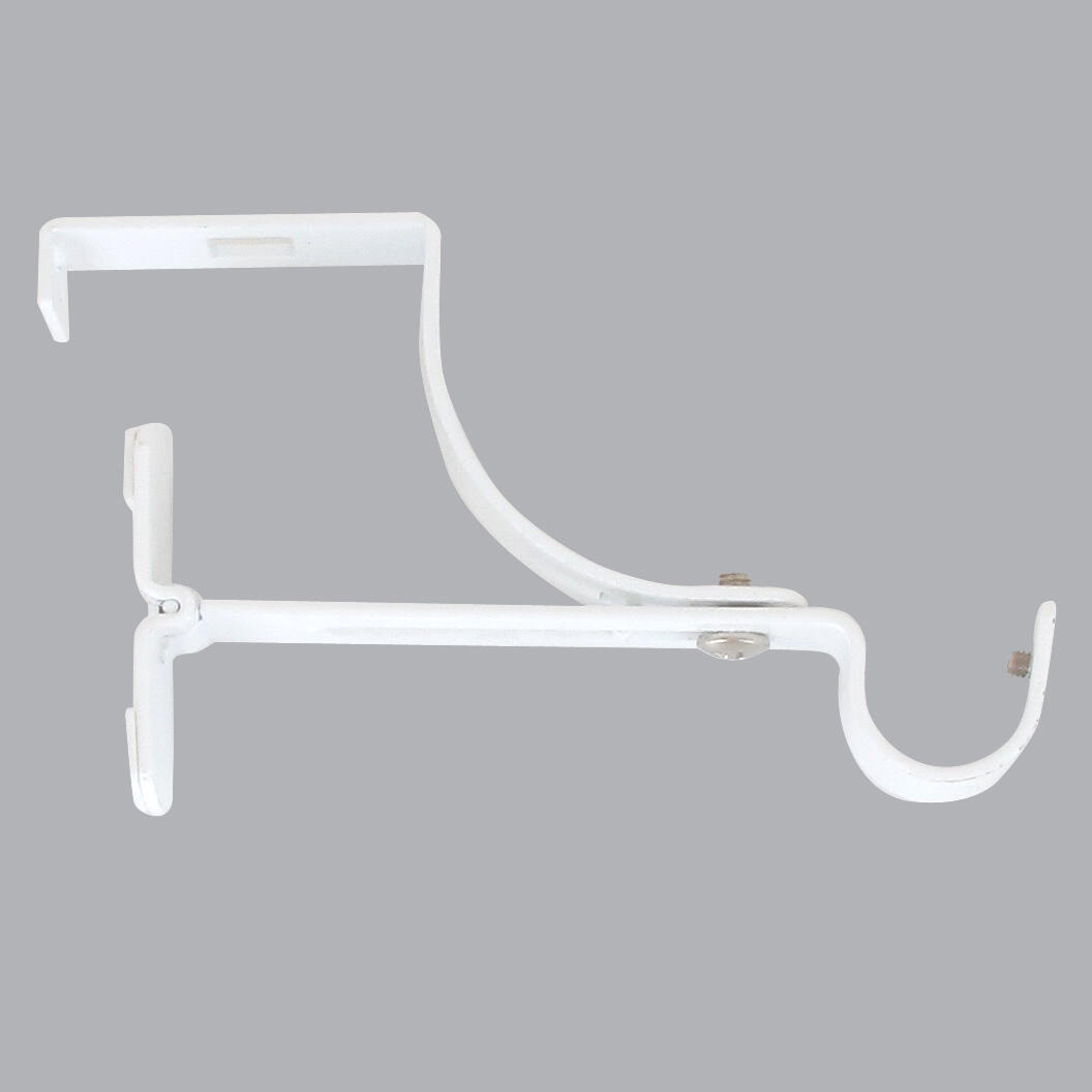 Supporto per bastone per cassettone dell'avvolgibile (L135 / D20 mm) Bianco  satinato - Accessori, bastoni tenda - Eminza