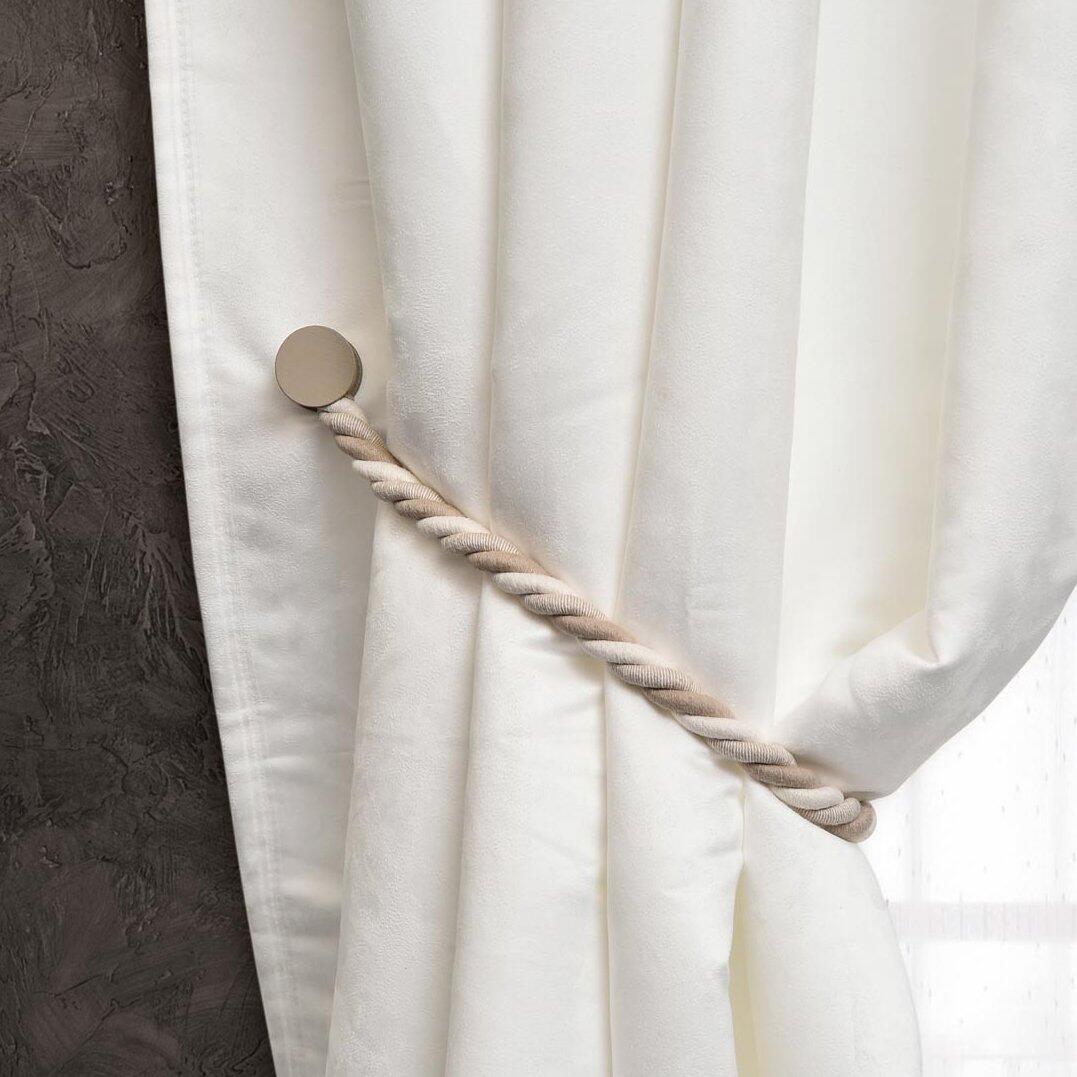 Alzapaños cortina magnética Savoia Crudo - Accesorio y barra para cortina -  Eminza
