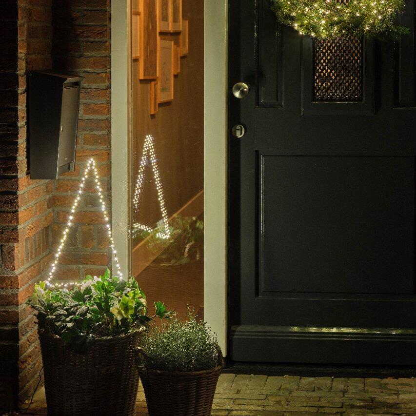 Enchufe piquete de jardín programable 2 puntos - Iluminación de Navidad -  Eminza