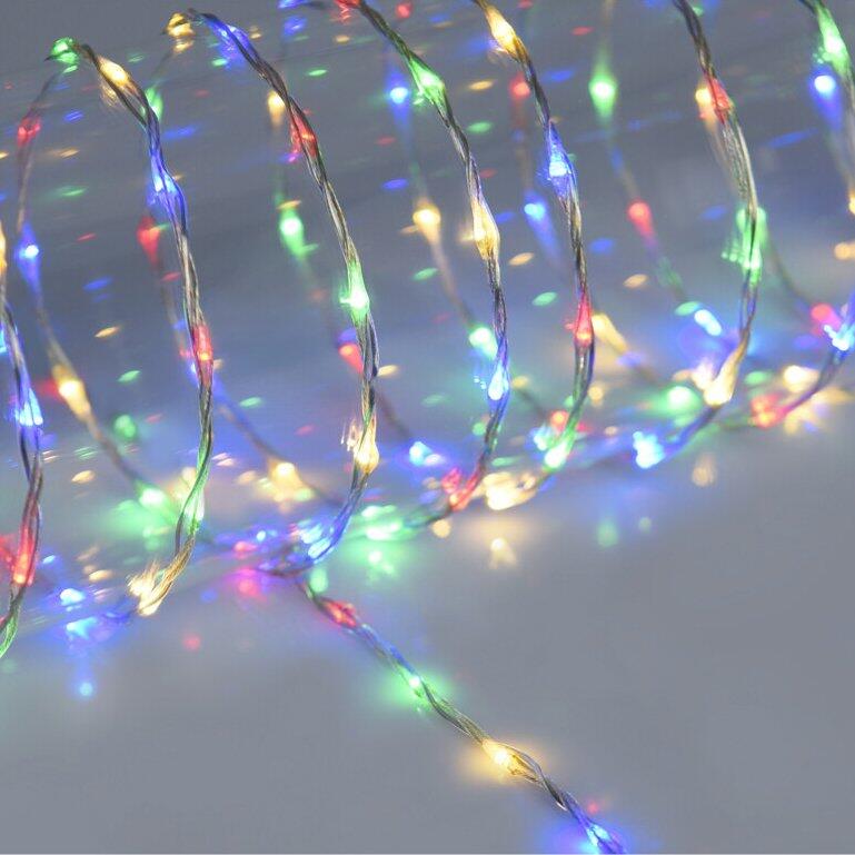 Guirlande lumineuse extérieur Tube LED 8 fonctions 24 m Multicolore