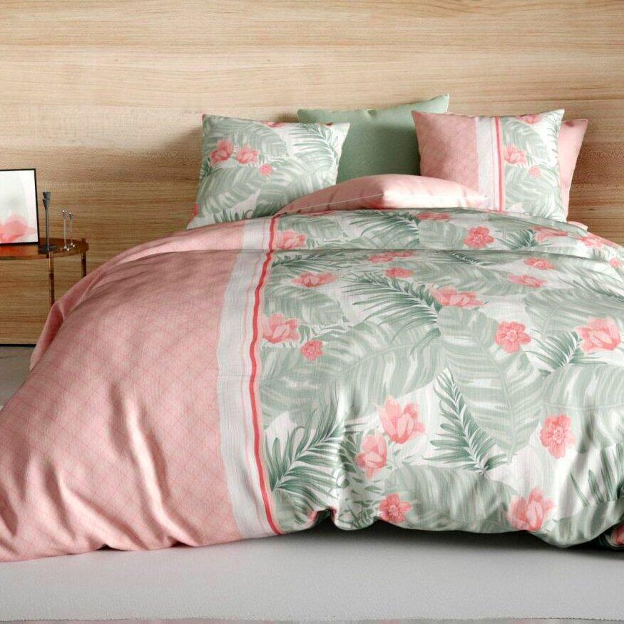 Juego de sábanas en algodón cama 90 cm 3 piezas Bora Rosa - Ropa de cama -  Eminza