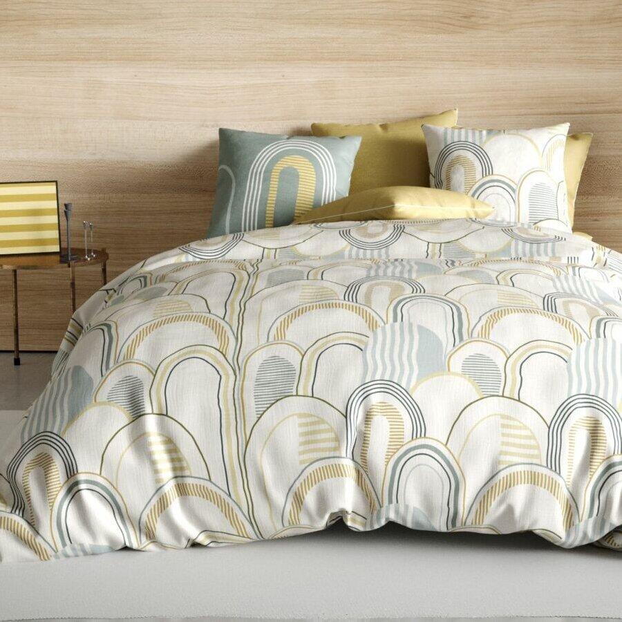 Juego de sábanas en algodón cama 90 cm 3 piezas Colizé Beige - Ropa de cama  - Eminza
