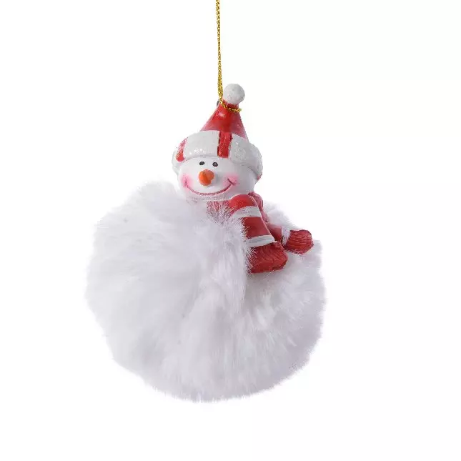 Muneco de nieve para colgar Doudou Blanco