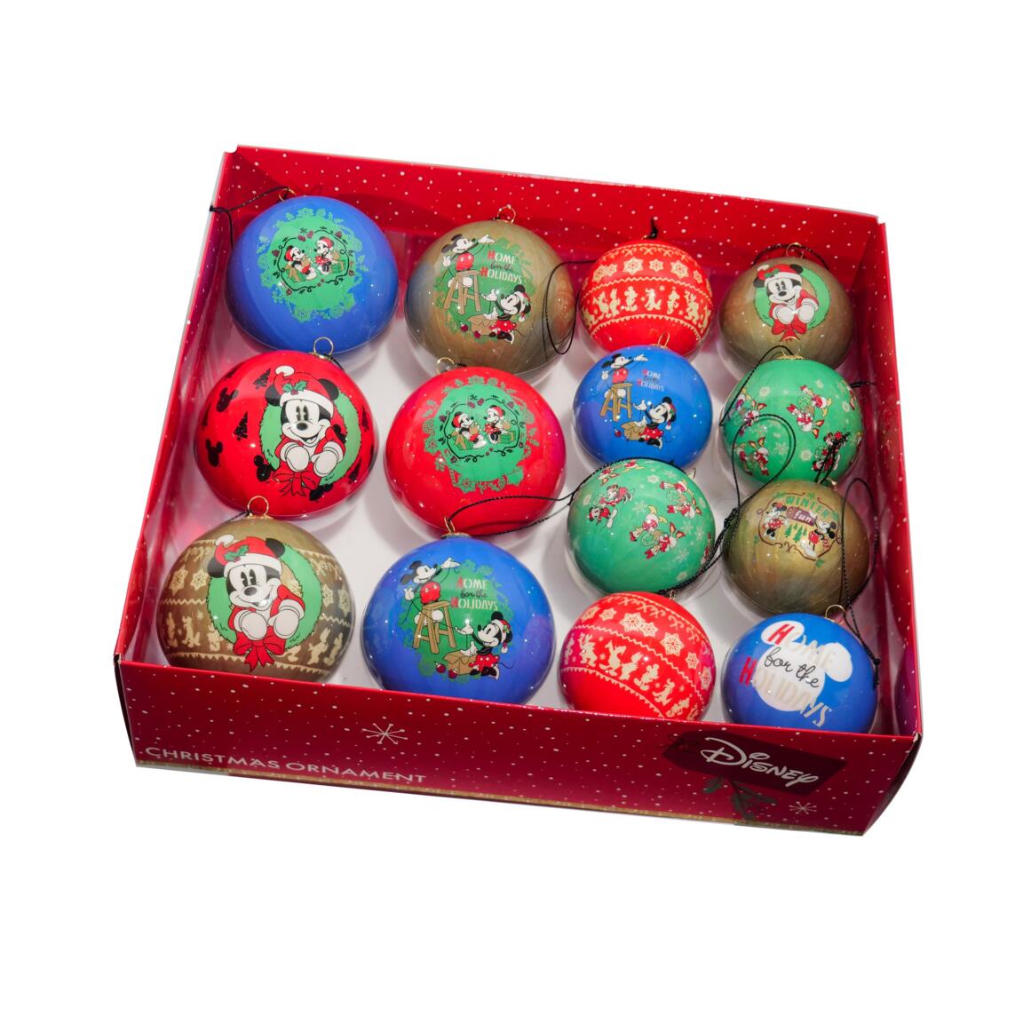 Cofanetto regalo 14 palline di Natale (D75 mm) Disney Mix Mickey  Multicolore - Addobbi albero di Natale - Eminza