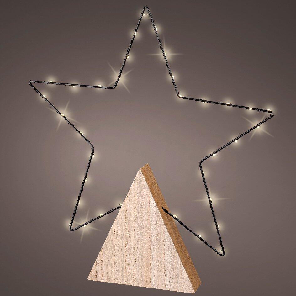 Guirlande lumineuse Étoile Micro LED 1,40 m Blanc chaud 48 LED - Déco de  Noël pour la maison - Eminza