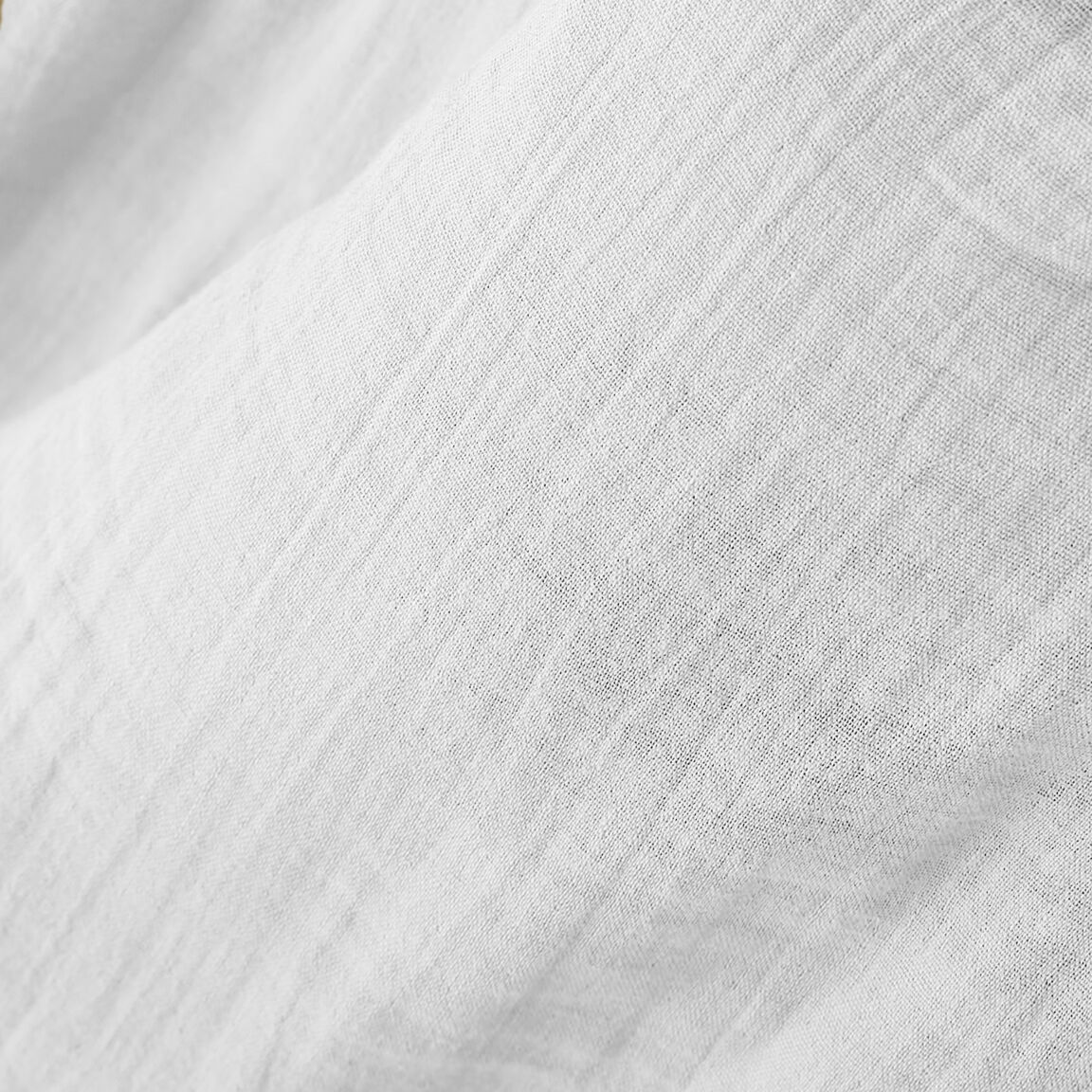 Runner letto garza di cotone (90 x 200 cm) Gaïa Bianco chantilly