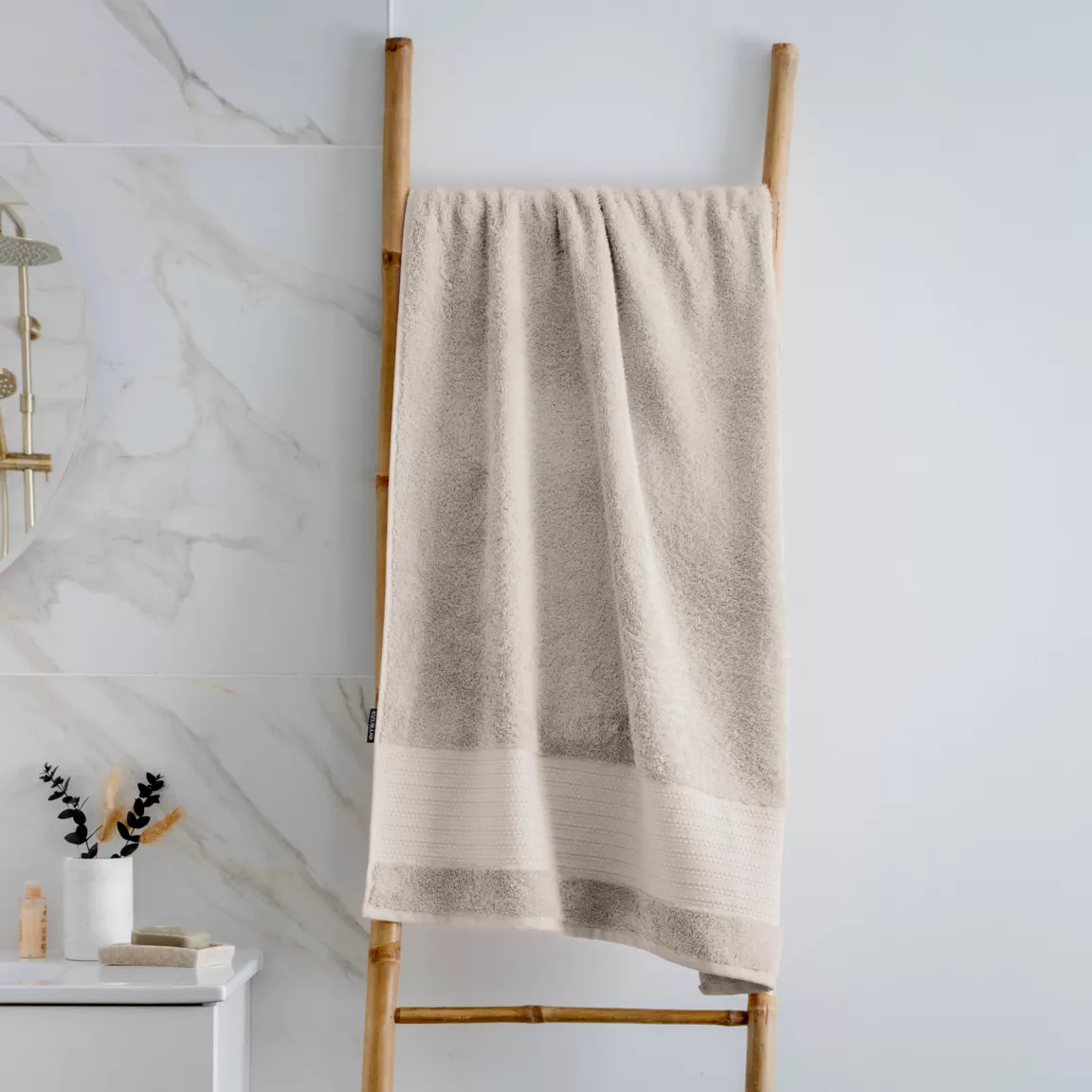 Handtuch Bio Baumwolle 70 x 130 cm Meline Beige
