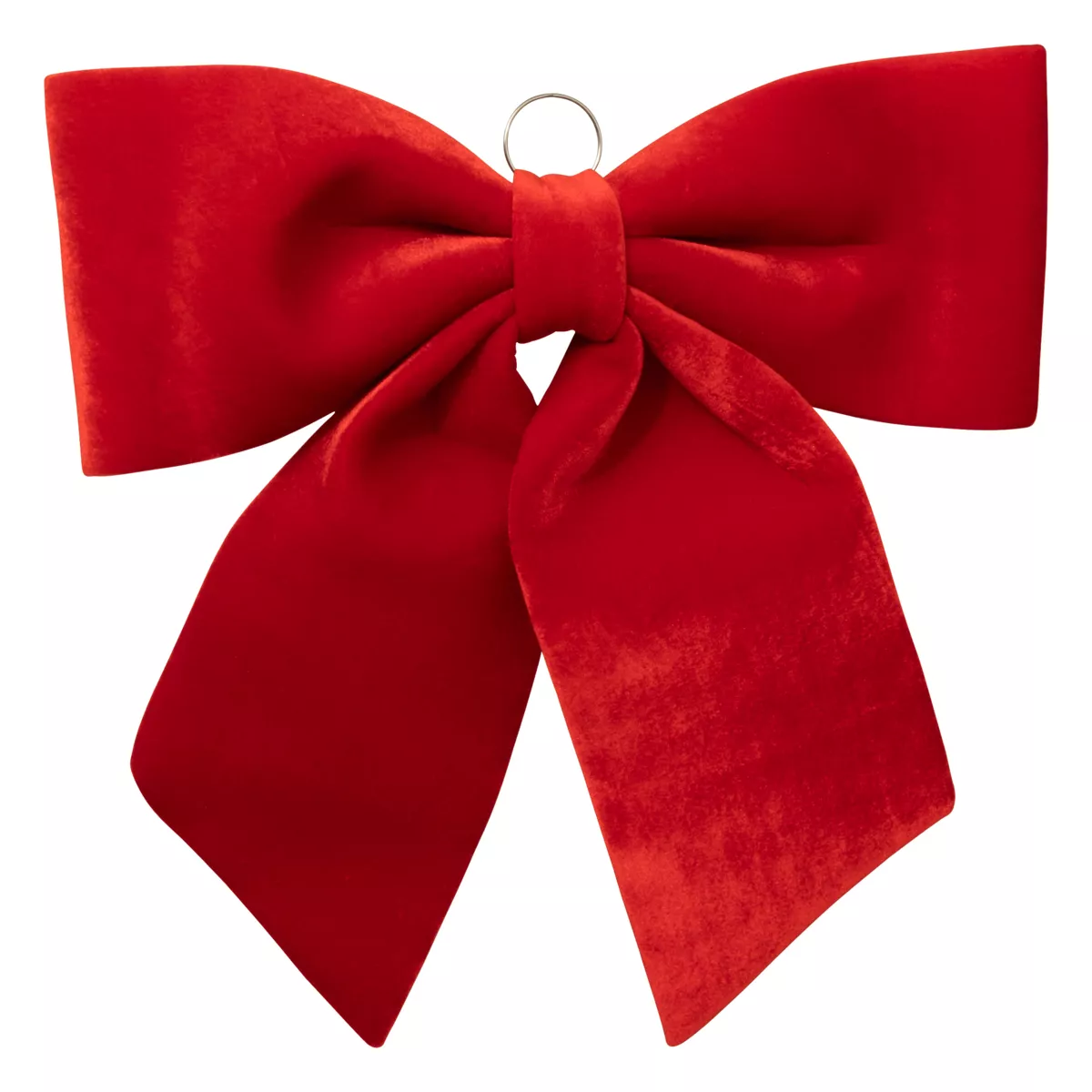 Nœud En Velours Rouge Pour Cime De Sapin De Noël – 50 X 180 Cm, Grande Décoration Festive