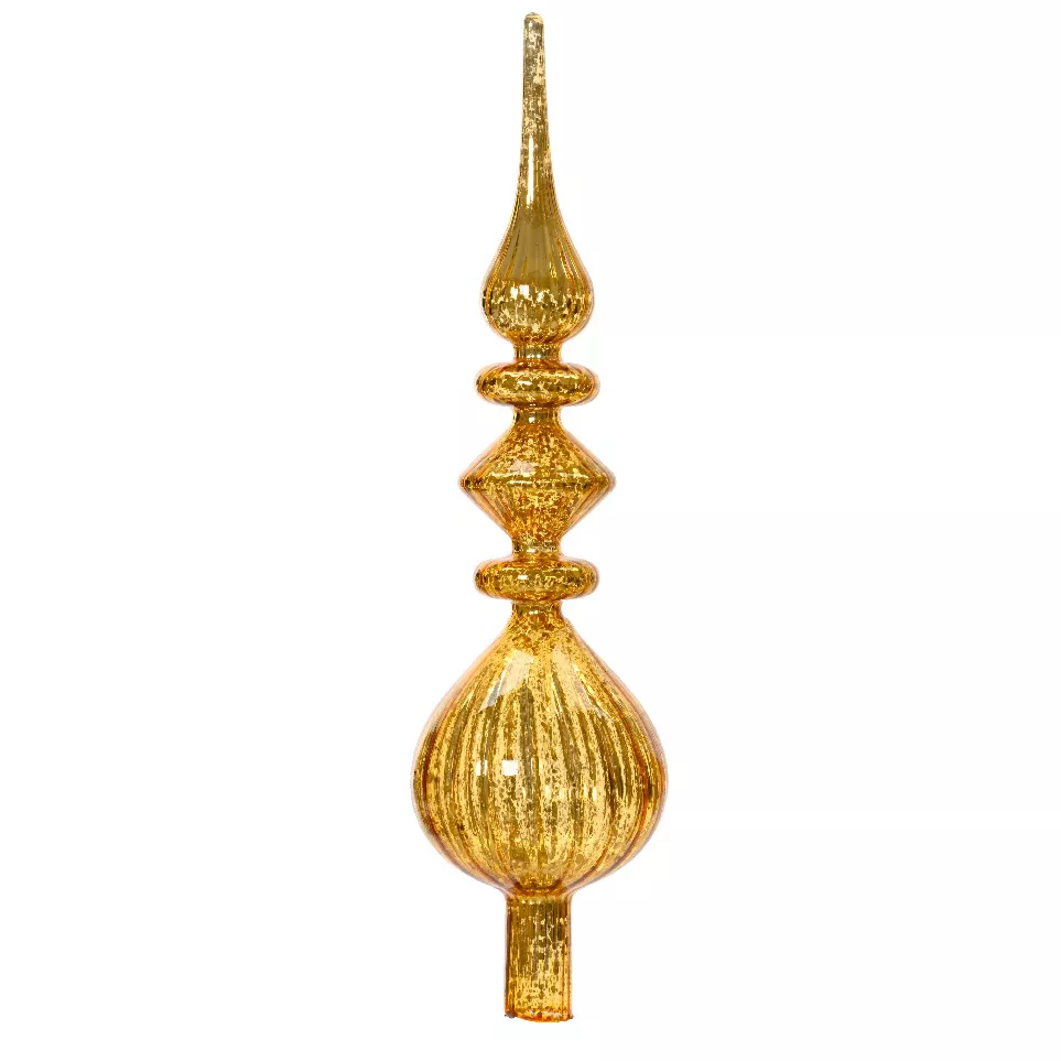 Puntale albero di Natale in vetro Lirico Oro