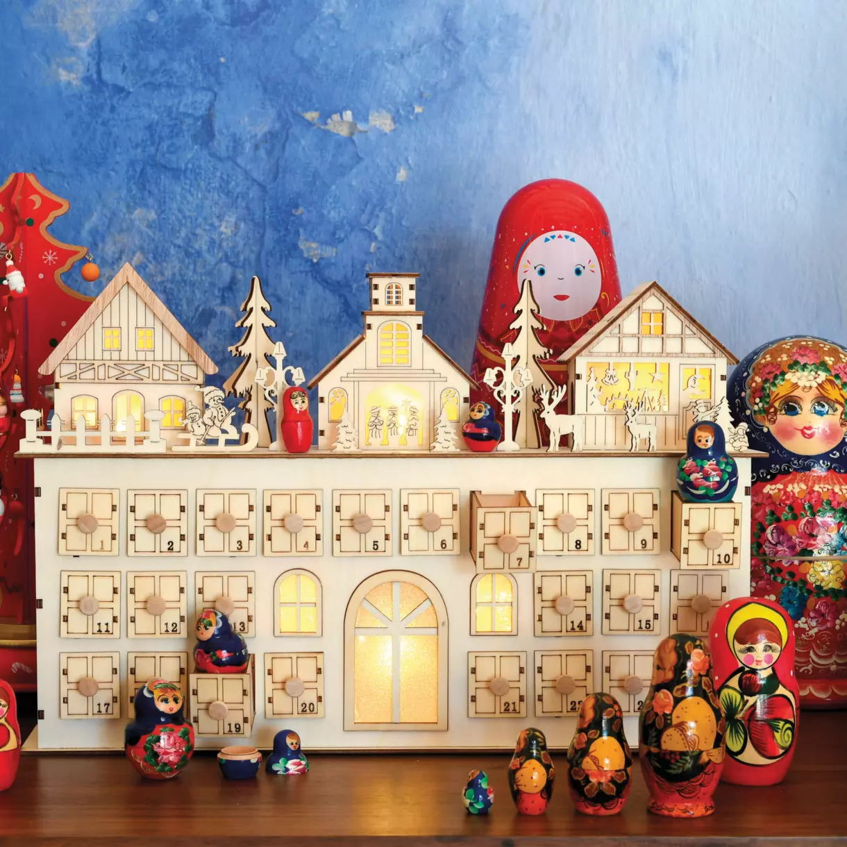 Calendrier de l'Avent lumineux Maison 1