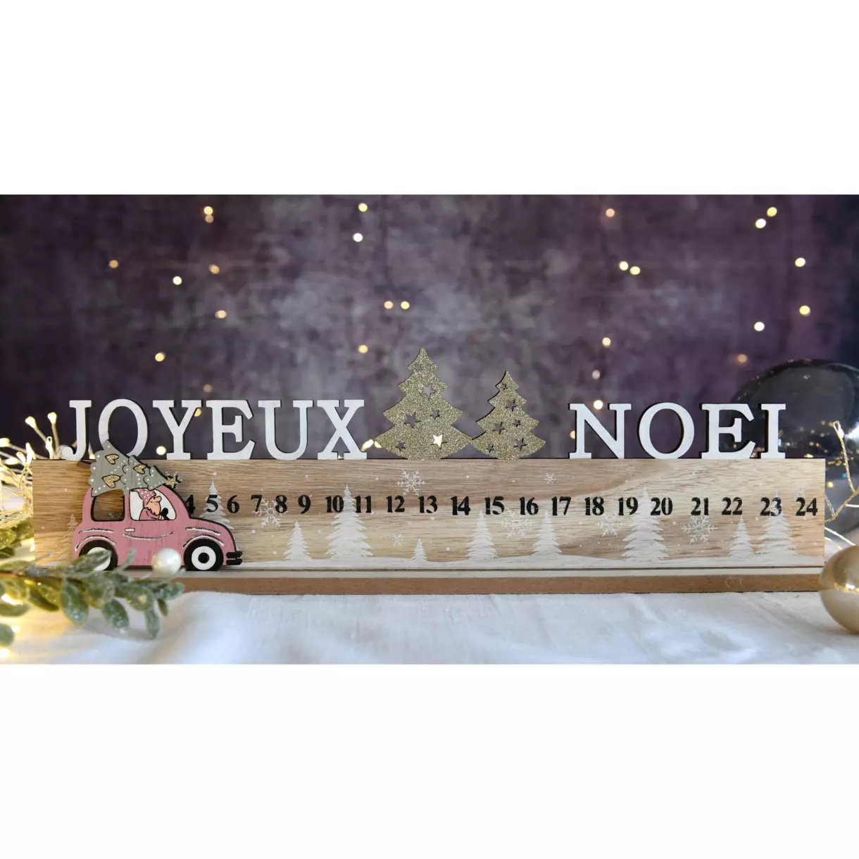 Calendario Coche Madera 1