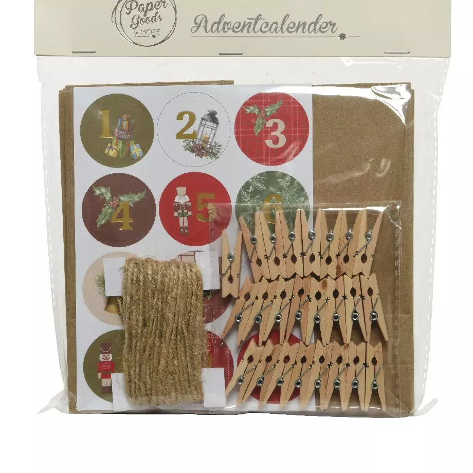 Calendrier de l'avent à confectionner soi même guirlande Or 1