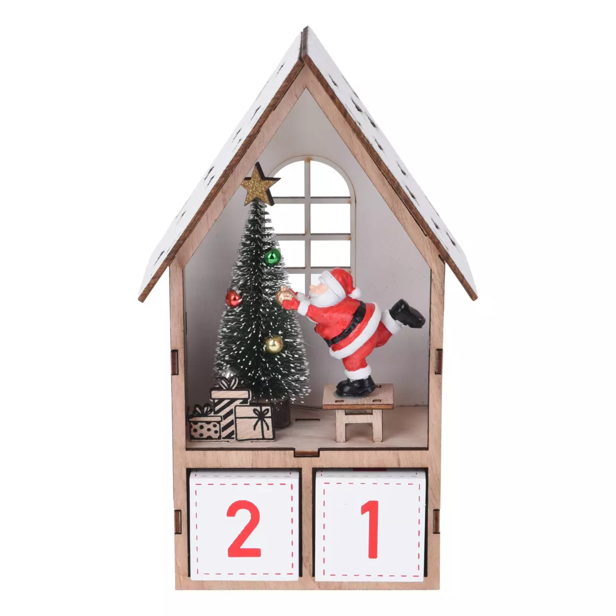 Calendario de Adviento Luminosa Maison Gris 1