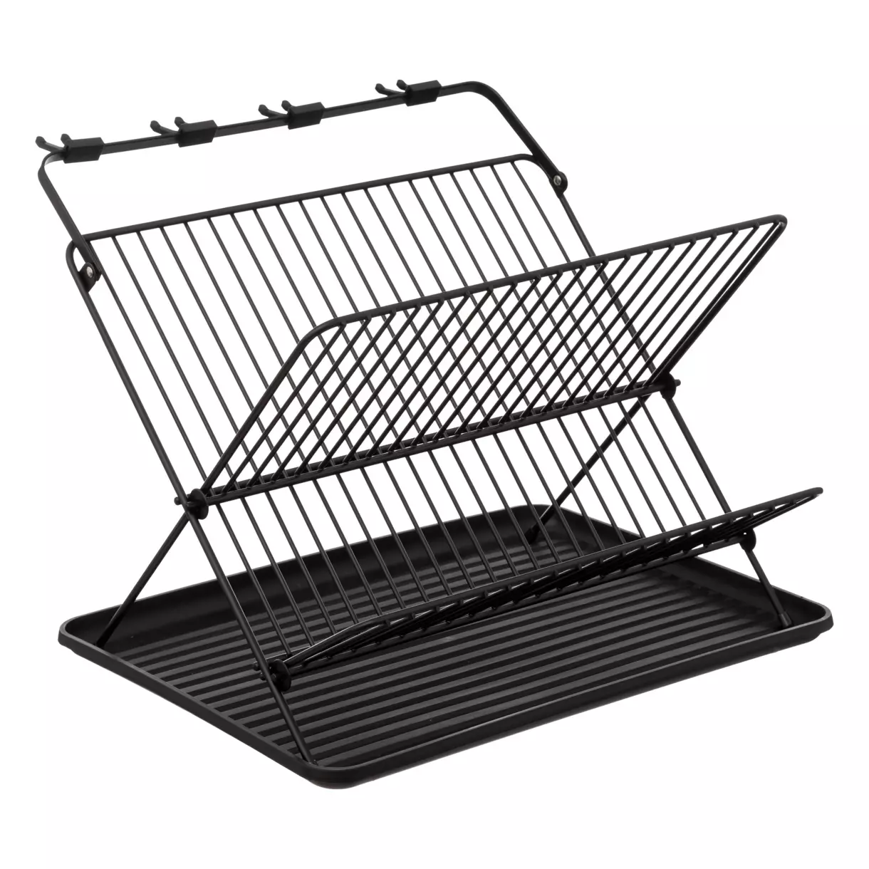 Egouttoir pliant 2 niveaux Noir