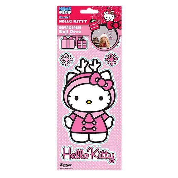 Raamstickers herkleefbaar Hello Kitty 1