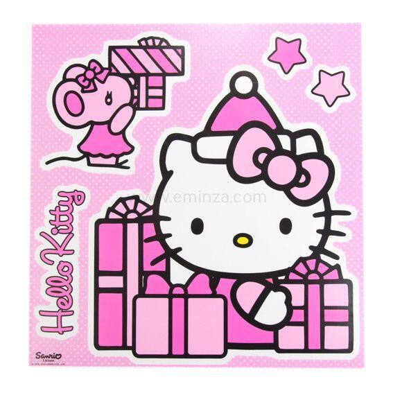 Raamstickers Hello Kitty Decor cadeautjes XXL 1