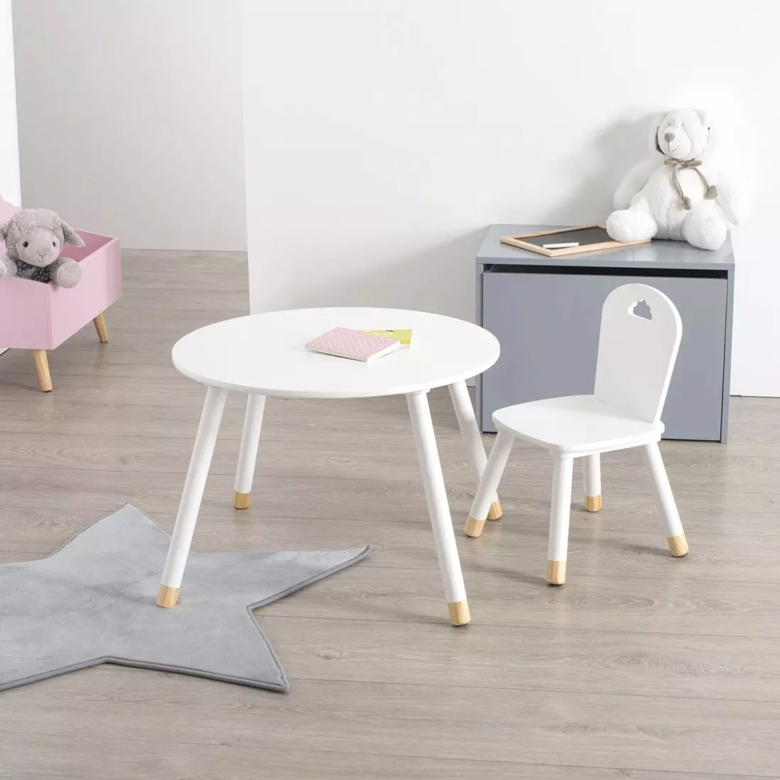 Table enfant Douceur Blanche 1