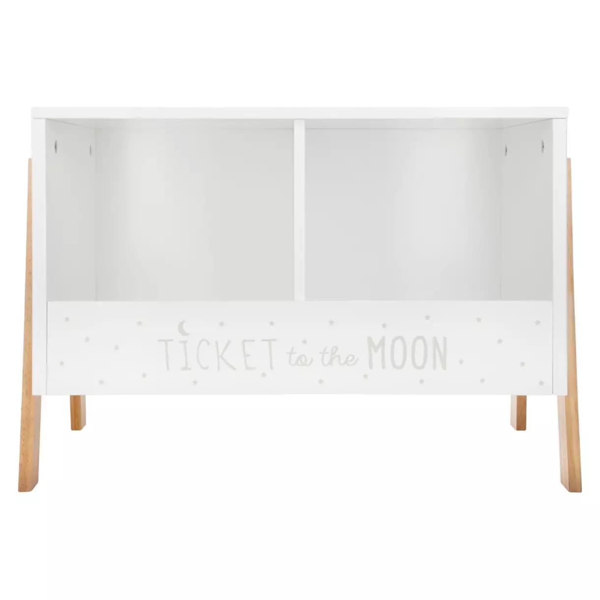 Rangement enfant casier double Ecriture Blanc 6