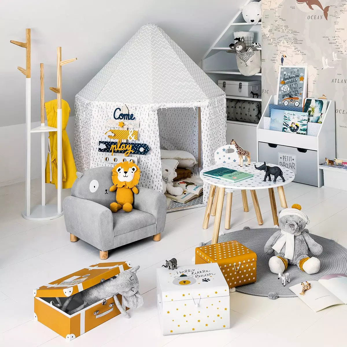 Tienda de campaña infantil Yurt Gris 1