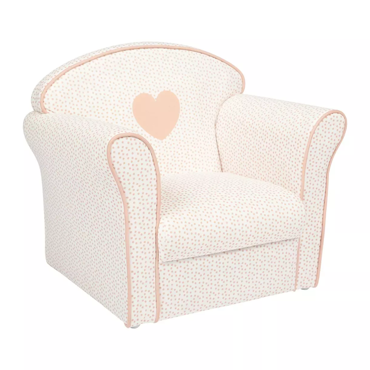 Fauteuil enfant Coeur Rose 1