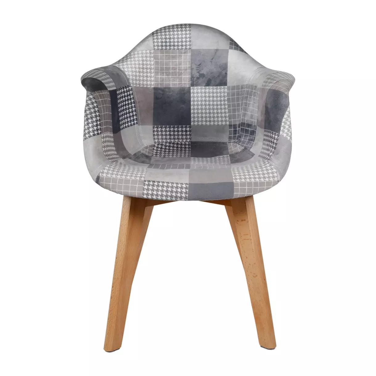 Lot de 2 fauteuils enfant patchwork Ernest Gris 1