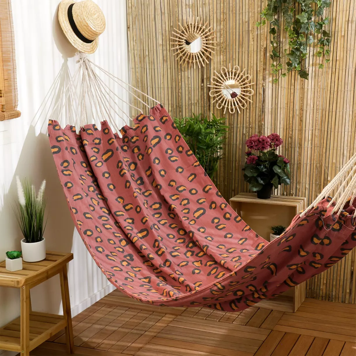 Toile de hamac Léopard - Terracotta 1