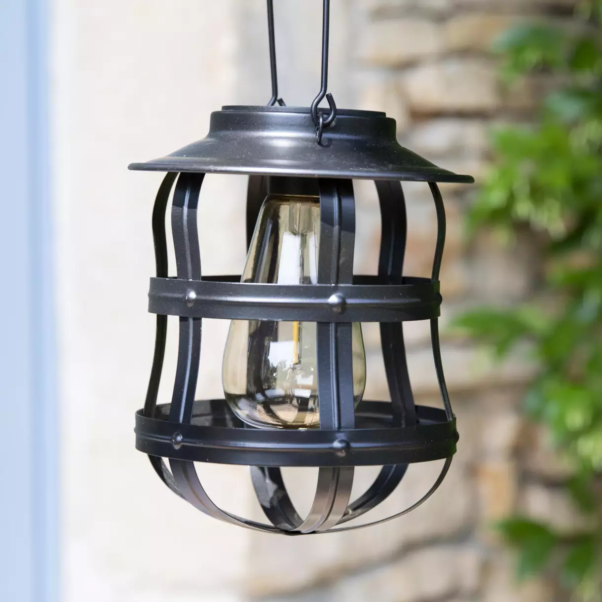 Linterna solar LED Indus - Negra 1