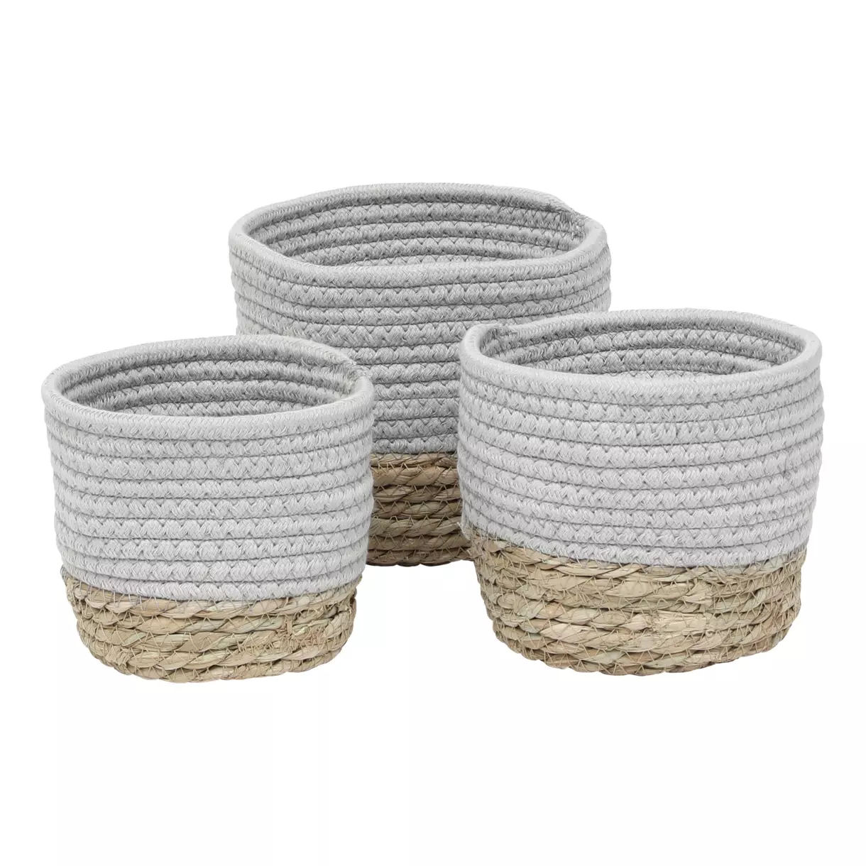 Juego de 3 cestas Trix Gris 1
