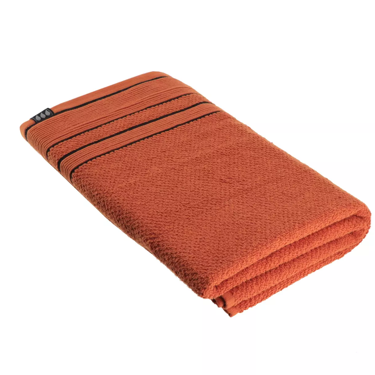 Asciugamano (90 x 150 cm) Black Line Terracotta / nero 1