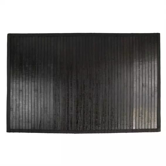 Alfombra de baño listones Bambú Negro 1