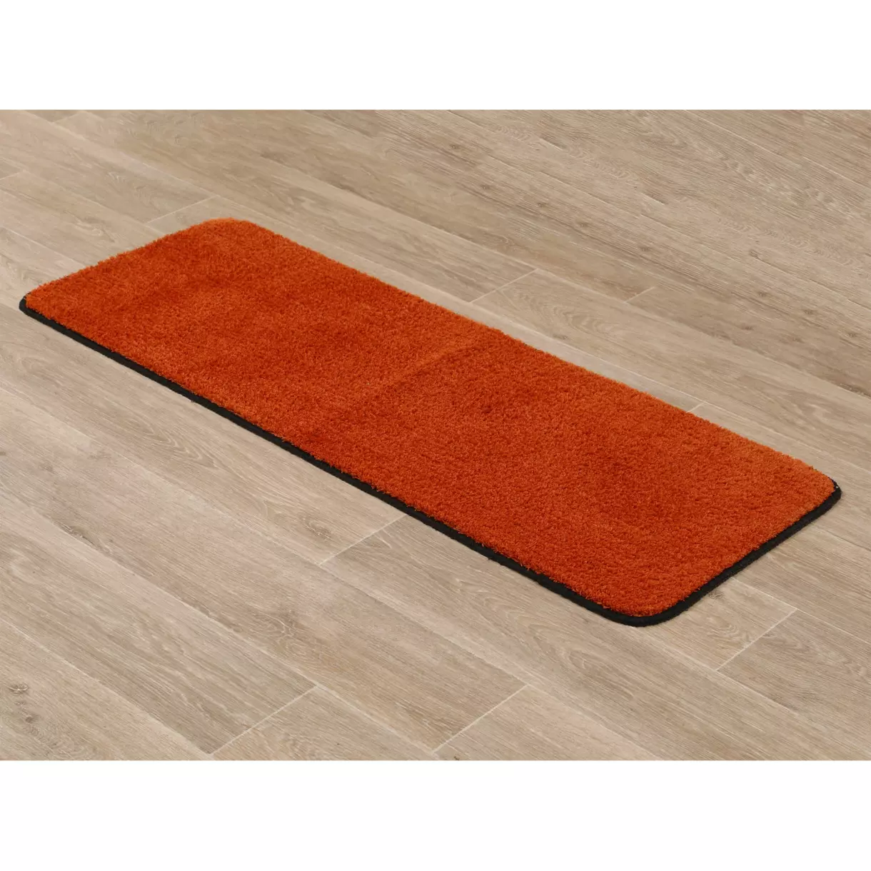 Tapis de bain antidérapant (120 cm) Black Line Terracotta / noir 1