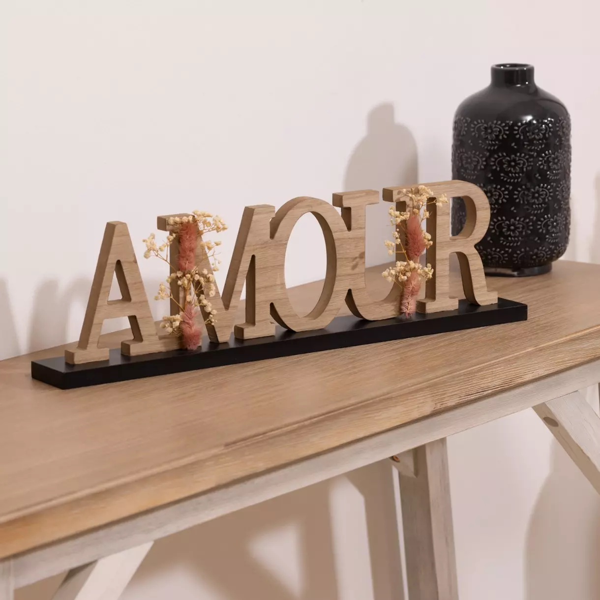 Mot bois Amour Beige