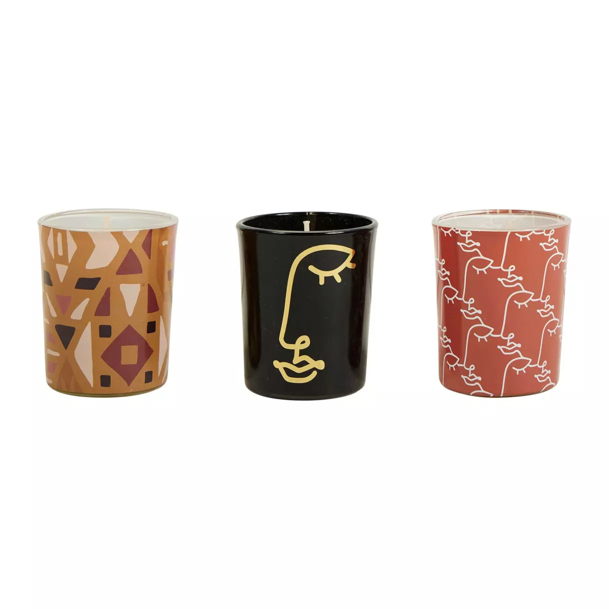 Juego de 3 velas Contempo Multicolor 1