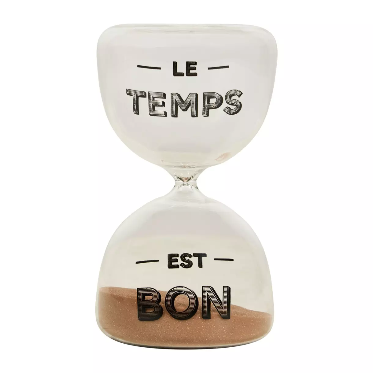 Sablier verre Temps Blanc 1