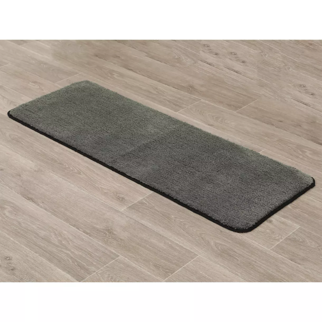 Badmat (120 cm) Black Line Kaki / Zwart